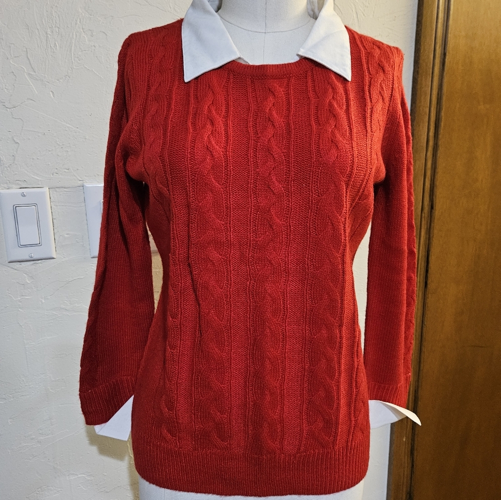 Red Pullover Sweater by Investments